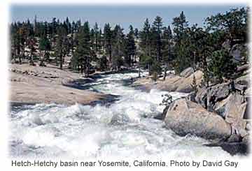 Imagen del deshielo, California Hetch-Hetchy basin near Yosemite, California. Photo by David Gay. 