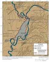 Map of measurement locations in the New Madrid Floodway.  Click for full view.