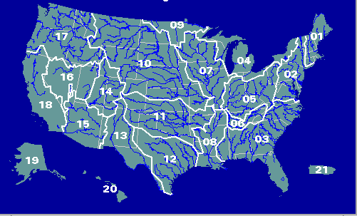 map of united states with rivers and lakes. map of major rivers in the