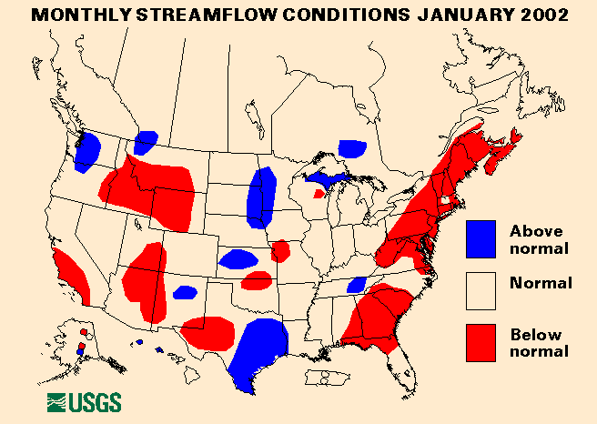 National Water Conditions Map - 2001