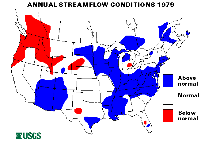 National Water Conditions Map - water year 1979