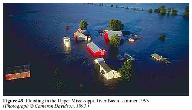 mississippi river flood of 1993. the Upper Mississippi and