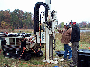 [Photo: USGS personnel operate equipment.] 