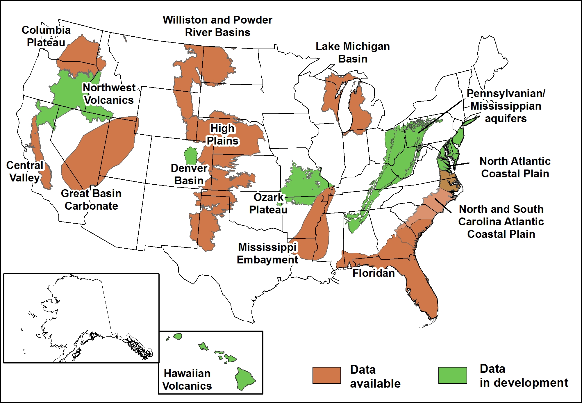 USGS GWRP: Data For Hydrologic Unit Boundaries