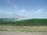  [Photo: Center-pivot sprinkler irrigation in Nebraska] 