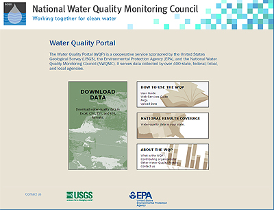 Water Quality Portal web site