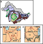  [Map: Figure 2 - Bedrock aquifers of the Great Lakes Basin] 