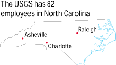 Location map of North Carolina