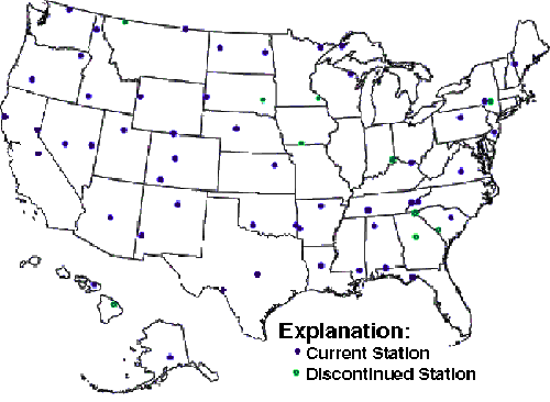 Map of HBN sites