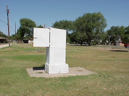 Photo showing observation well equipped to measure ground-water levels continually in Lea County, New Mexico