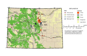 Figure 2. The U.S. Geological Survey has conducted a small number of studies in Colorado examining the occurrence of wastewater chemicals in streams in urban and forested areas and in ground water from domestic and municipal wells.