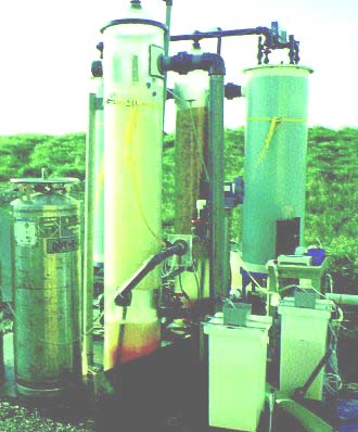 photo of apparatus developed for stream restoration