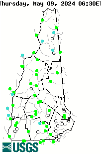 Map of flood and high flow condition (New Hampshire)