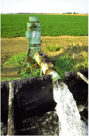 Photograph of an irrigation well