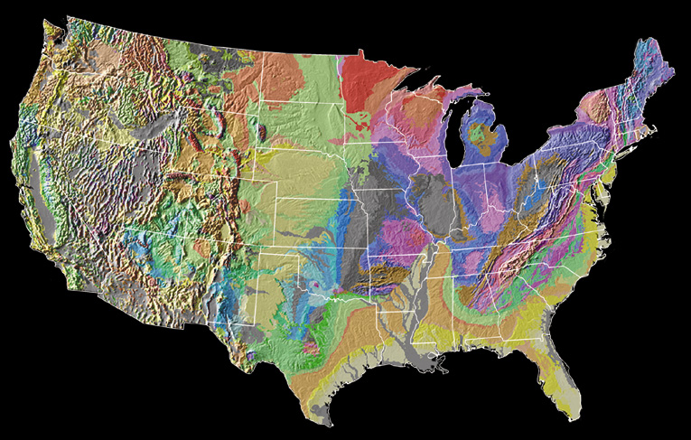 Geologic map of the United States