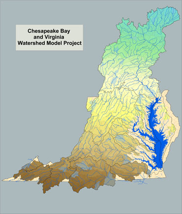 Watershed segments of the Chesapeake Bay Regional Watershed Model Watershed segments of the Chesapeake Bay Regional Watershed Model
