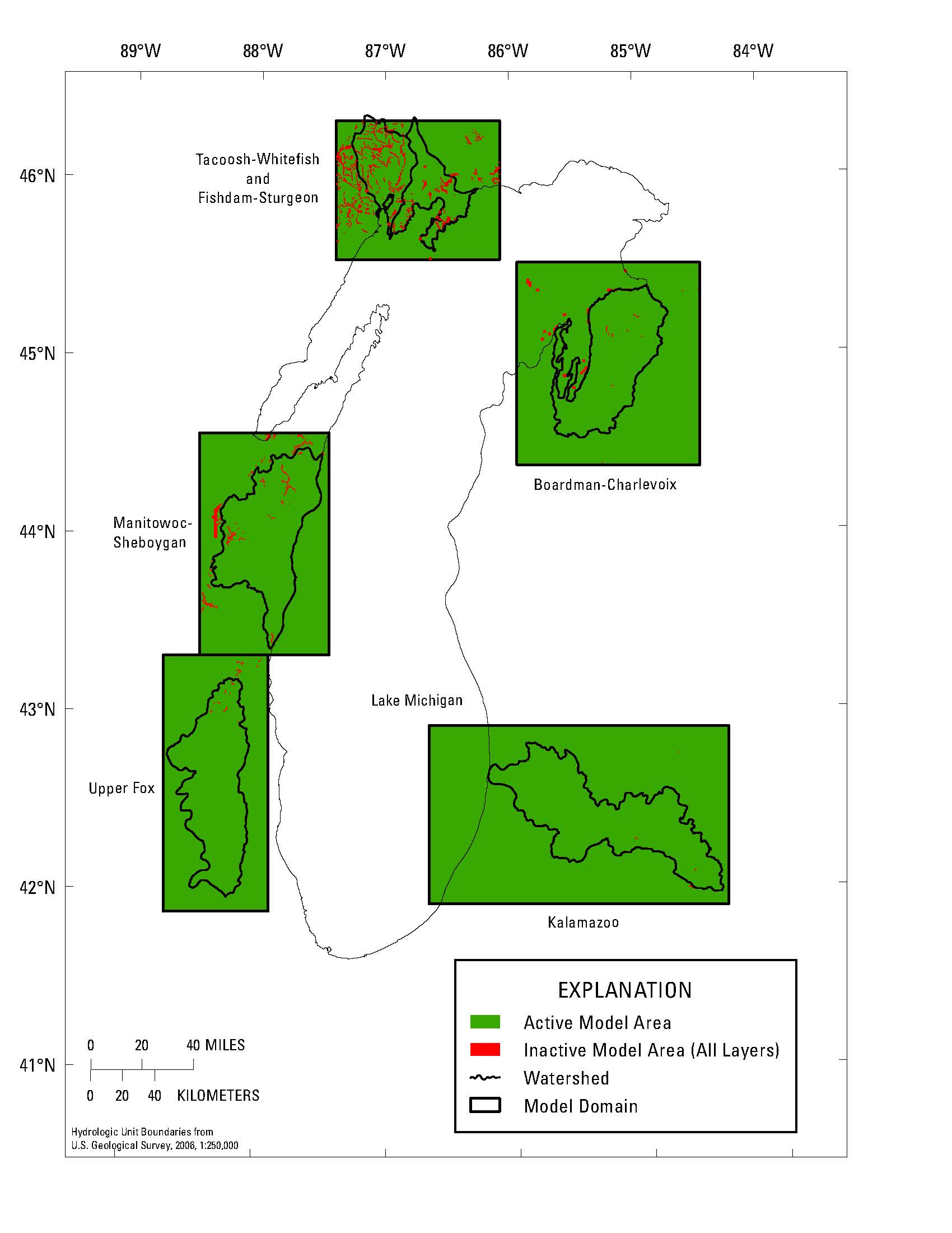 Image of the model domain and active area of the model. Image of the model domain and active area of the model.