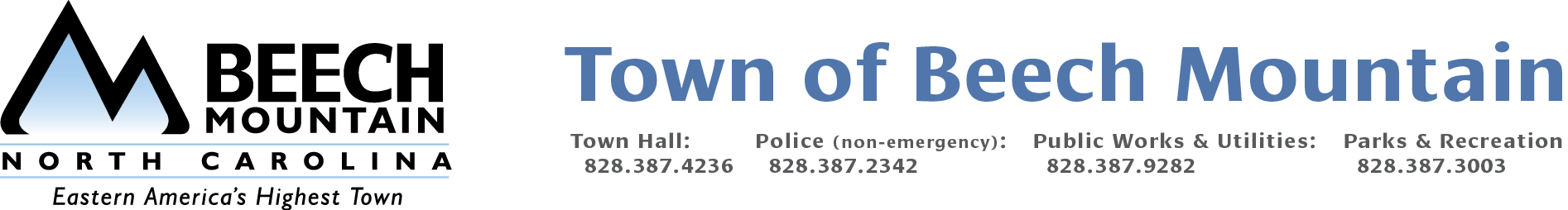 logo for Town of Beech Mountain