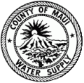 logo for County of Maui - Department of Water Supply