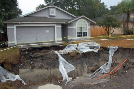 Image result for sinkhole house