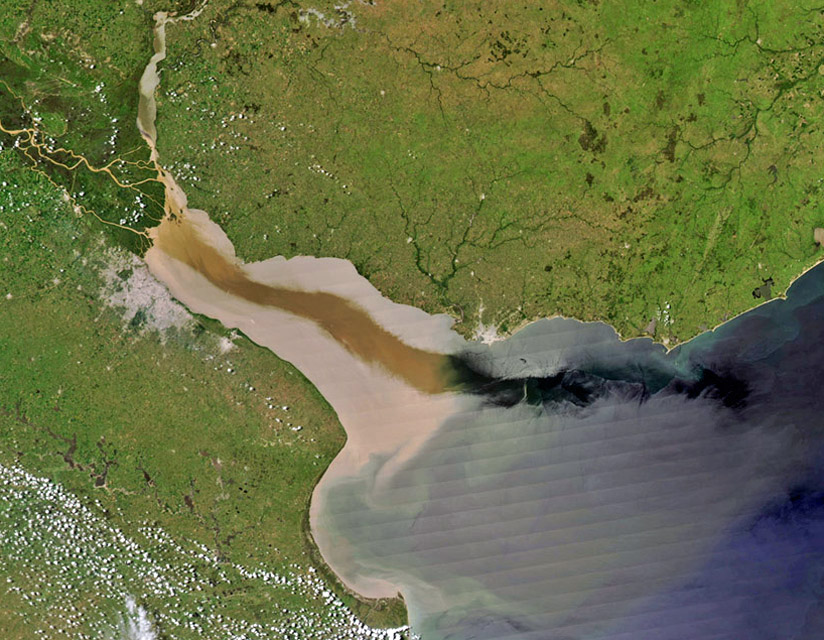 Photos: Sediment Entering the Ocean from Runoff: U.S. Geological Survey ...