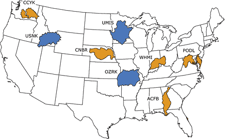 map of study locations