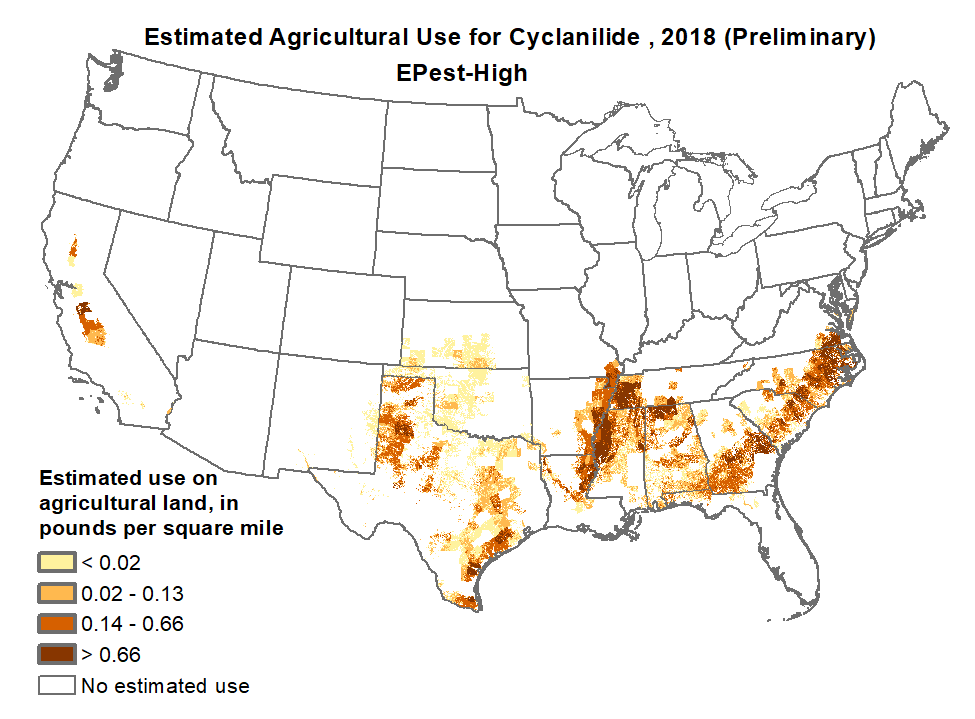 pesticide use map