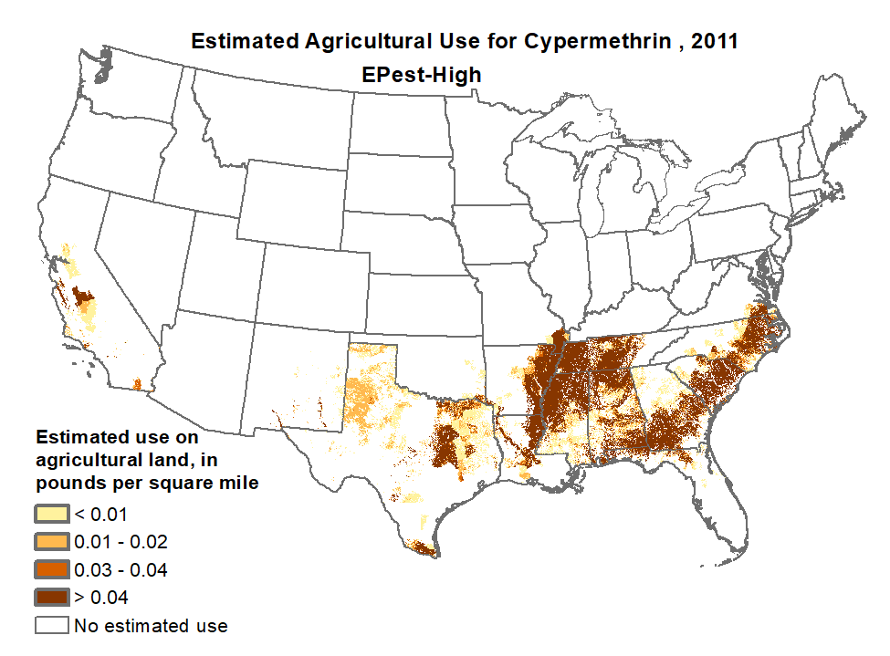 pesticide use map