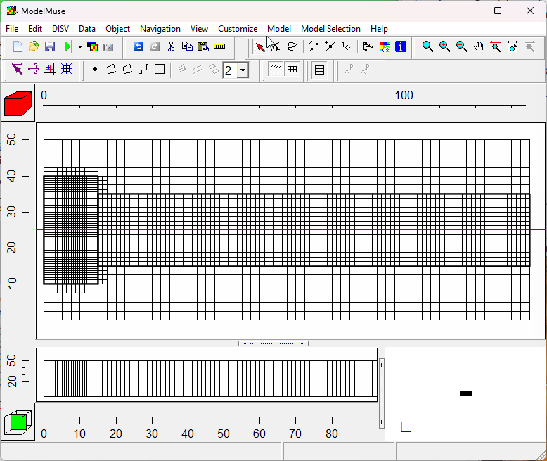 DISV Grid in the ATES model.