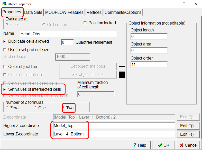 Specifying Elevations for Head Observation