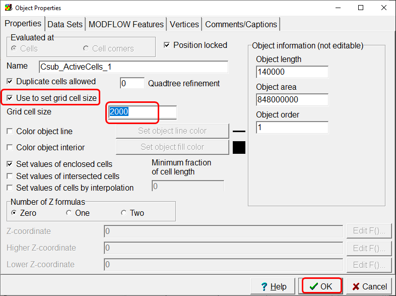 Specify grid-cell size