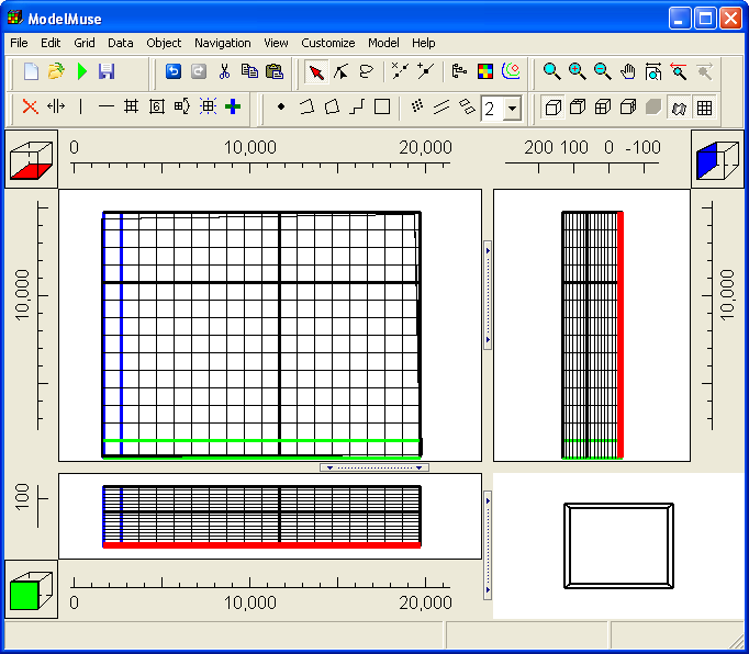 Grid and objects.