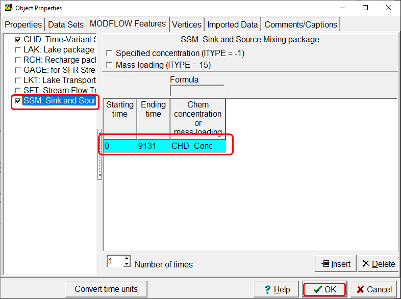 Use CHD_Conc in formula for CHD object in SSM package