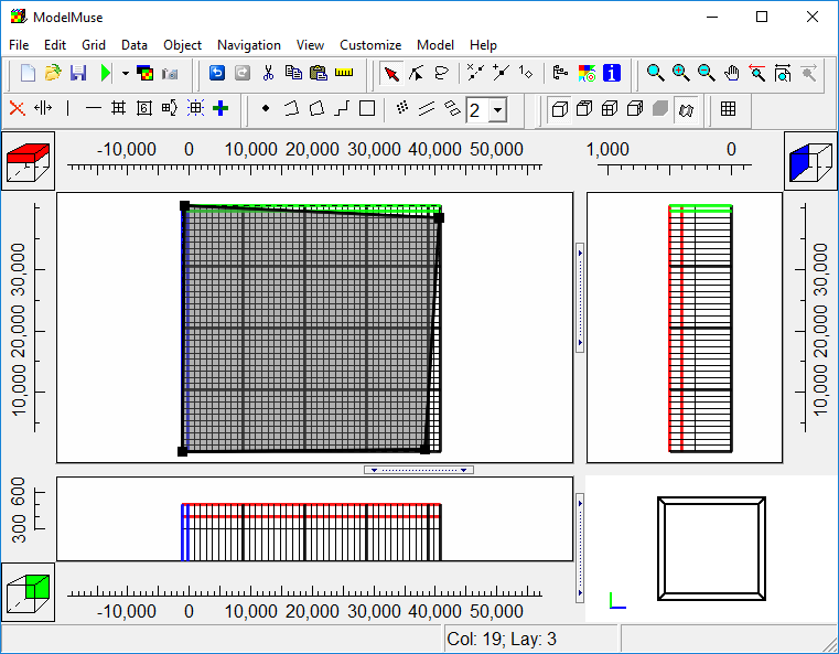 The grid for MODFLOW 6.