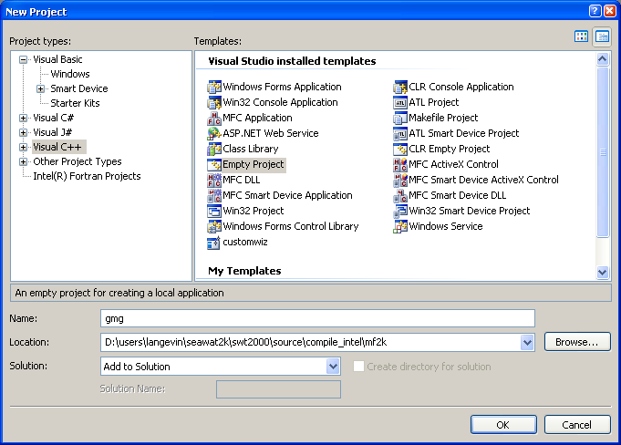 Empty C++ project for GMG solver.