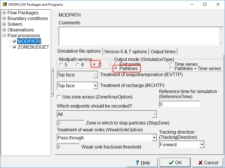 Activating MODPATH