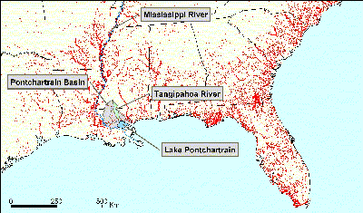 Map of woody wetlands