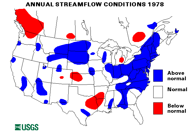 National Water Conditions Map - water year 1978