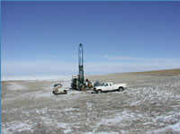 Installation of monitoring well completed in Denver Fomation east of Denver, Colorado ] 