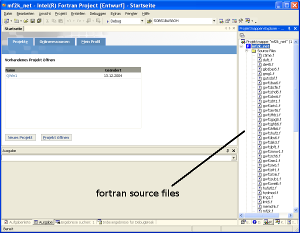 Fortran project with source files.