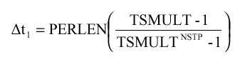 Time step formula