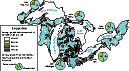  [Map: Figure 11 - Average groud-water and surface-runoff components of selected watersheds] 