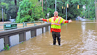 Picture of historic flooding, Sept. 2009, in Atlanta, Georgia (Peachtree Creek)