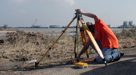 Hurricane storm surge GPS surveying campaigns