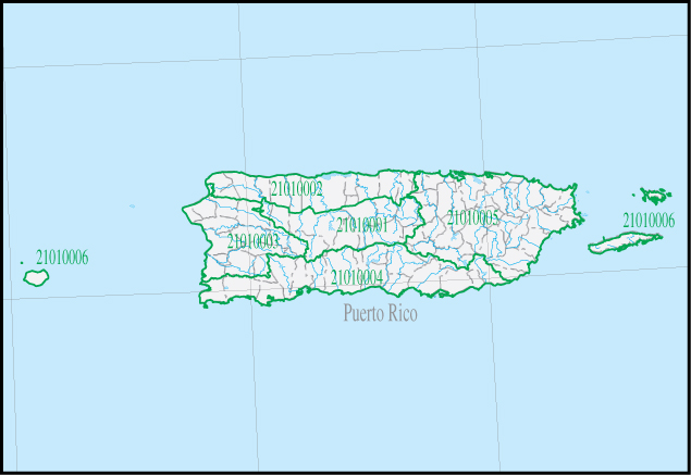 Image result for puerto rico HUC map